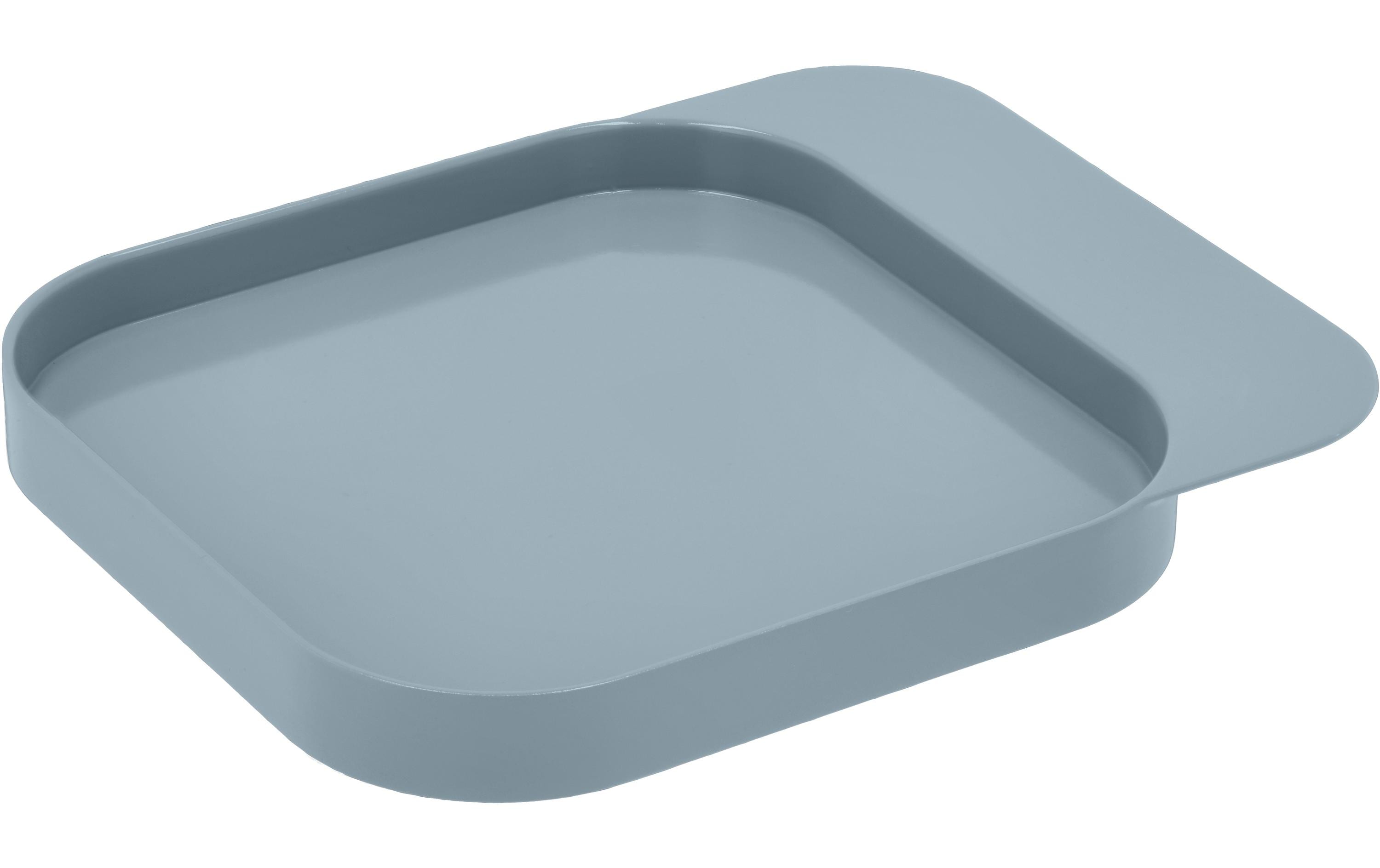 Auflaufform, Backform, Stahl/Metall, Grau, runde Ecken