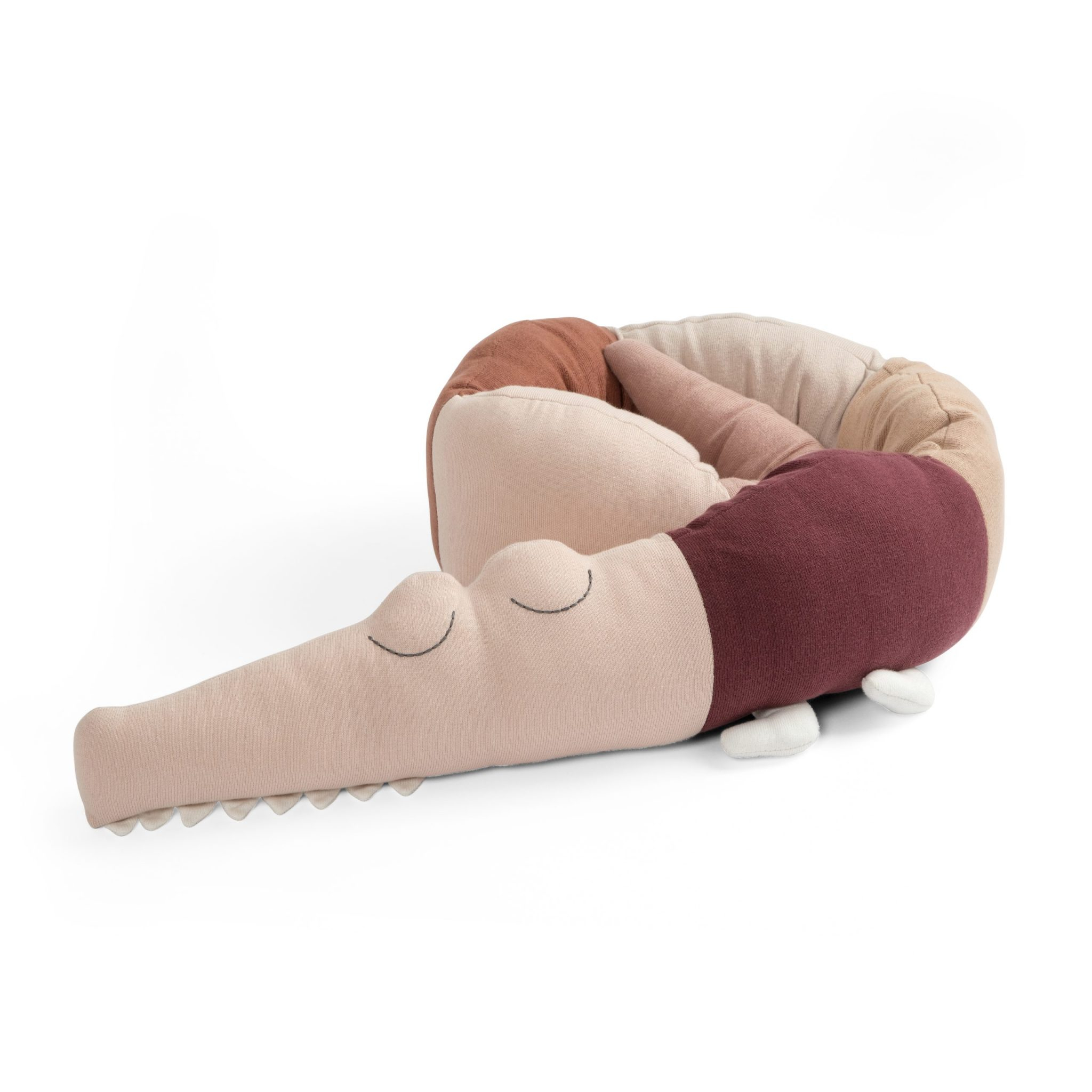 Sebra Gestricktes Kissen, Sleepy Croc, dreamy rose