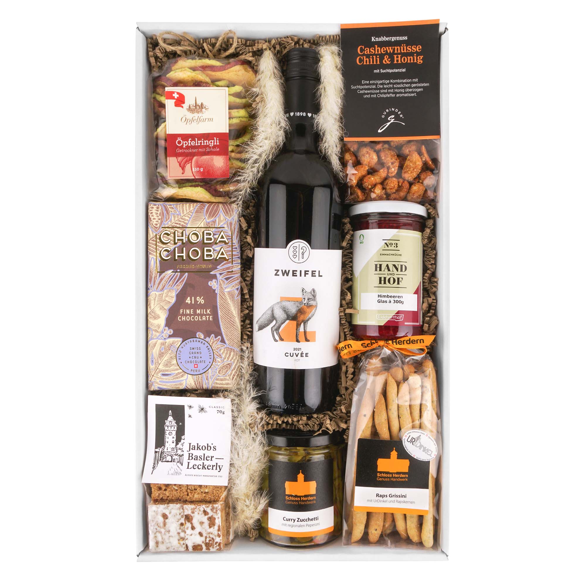 Geschenkkorb "Schweizer Köstlichkeiten"