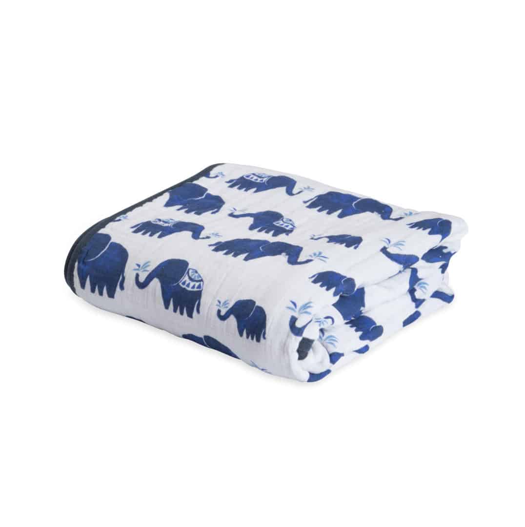 Cotton Muslin Quilt - Indie Elephant