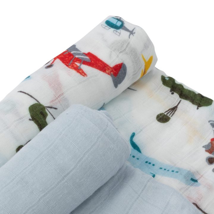 Deluxe Muslin Swaddle 2 Pack - Air Show