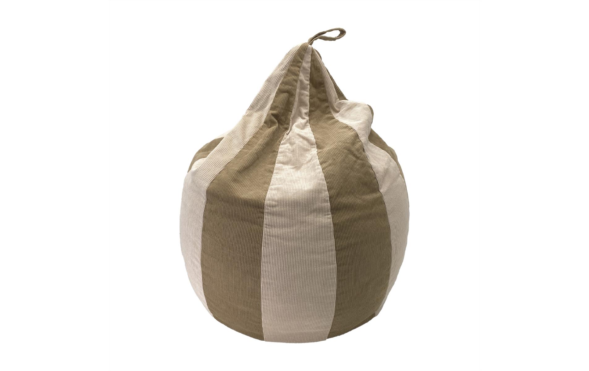 Oyoy Sitzsack Iro, gestreift, beige/natur