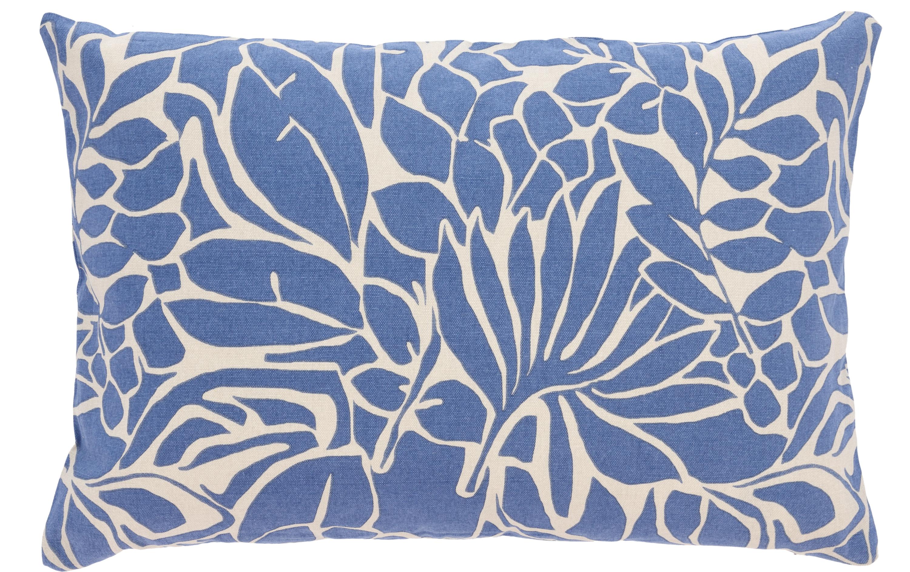 Södahl Kissen Abstract leaves, Blau