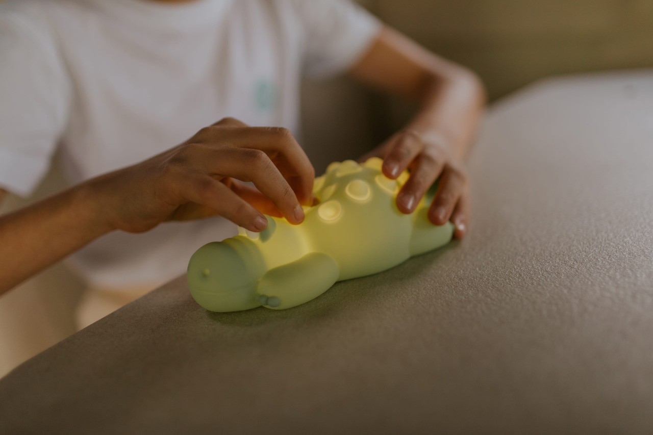 Kinderspielzeug, Krokodil, isa toy, grün, weiches Spielzeug