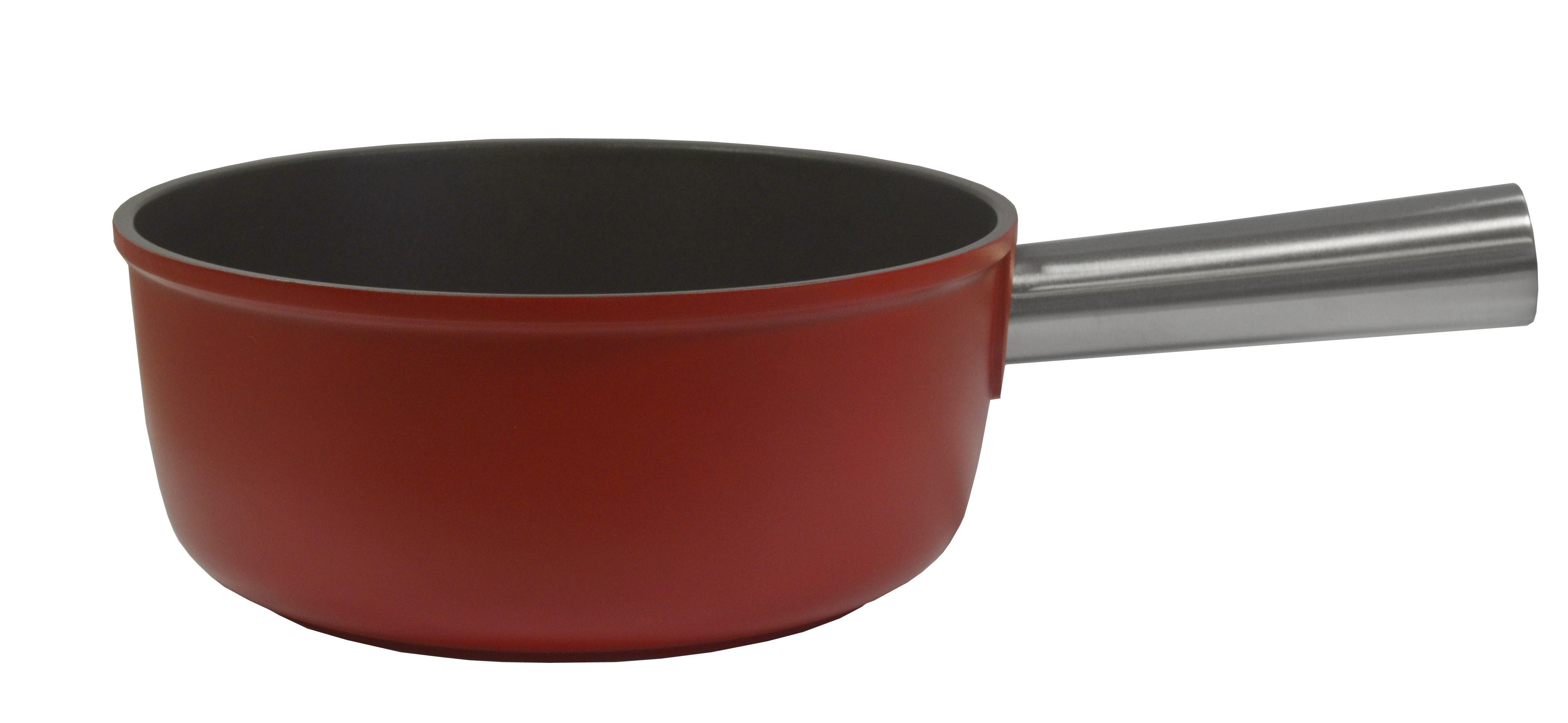 Caquelon aus Aluminium rot Ø 21 cm, H 90 mm 2.4 Lt.