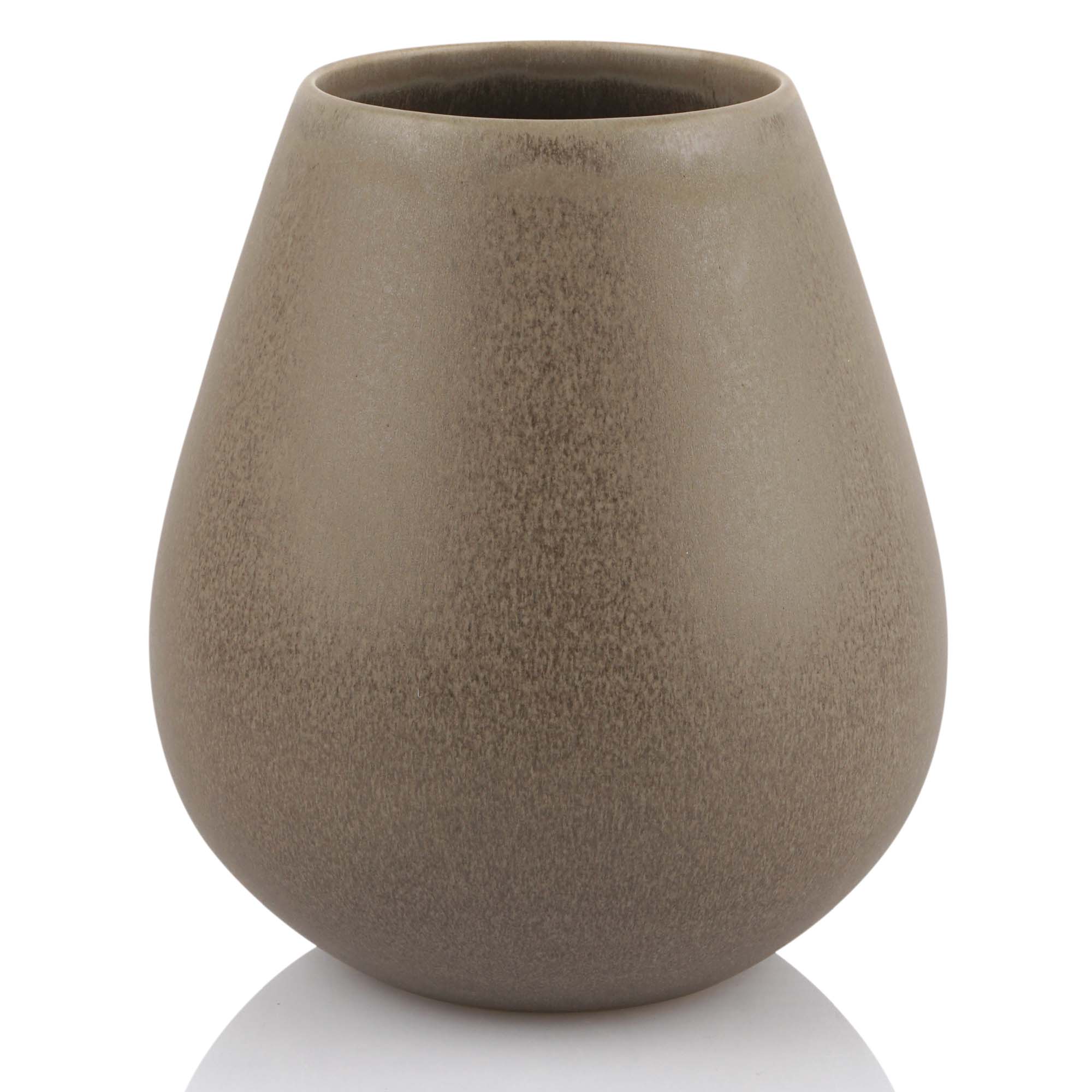 Keramik Vase stone, 18cm