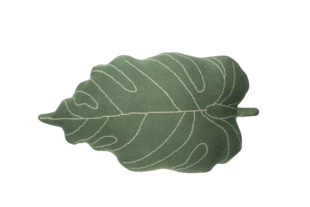 Knitted Cushion Baby Leaf Knitted Cushion Baby Leaf