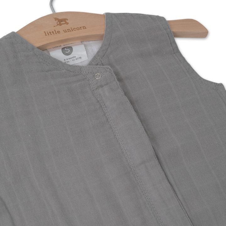 Cotton Muslin Sleeping Bag Gr. S - Nickel Cotton Muslin Sleeping Bag Gr. S - Nickel