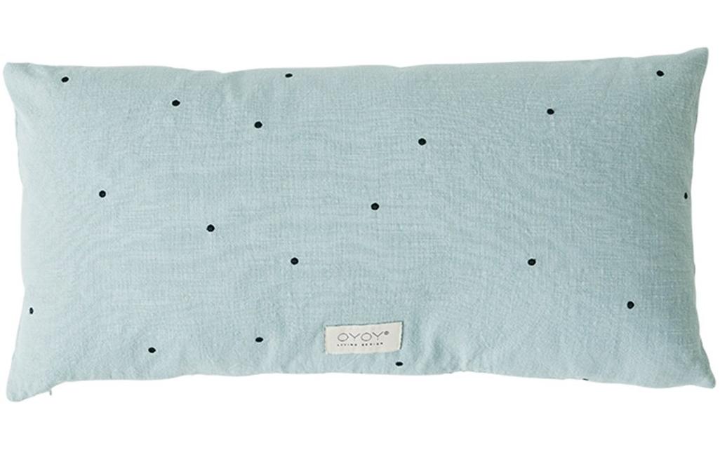 OYOY Kissen Kyoto Dot Dusty Blue