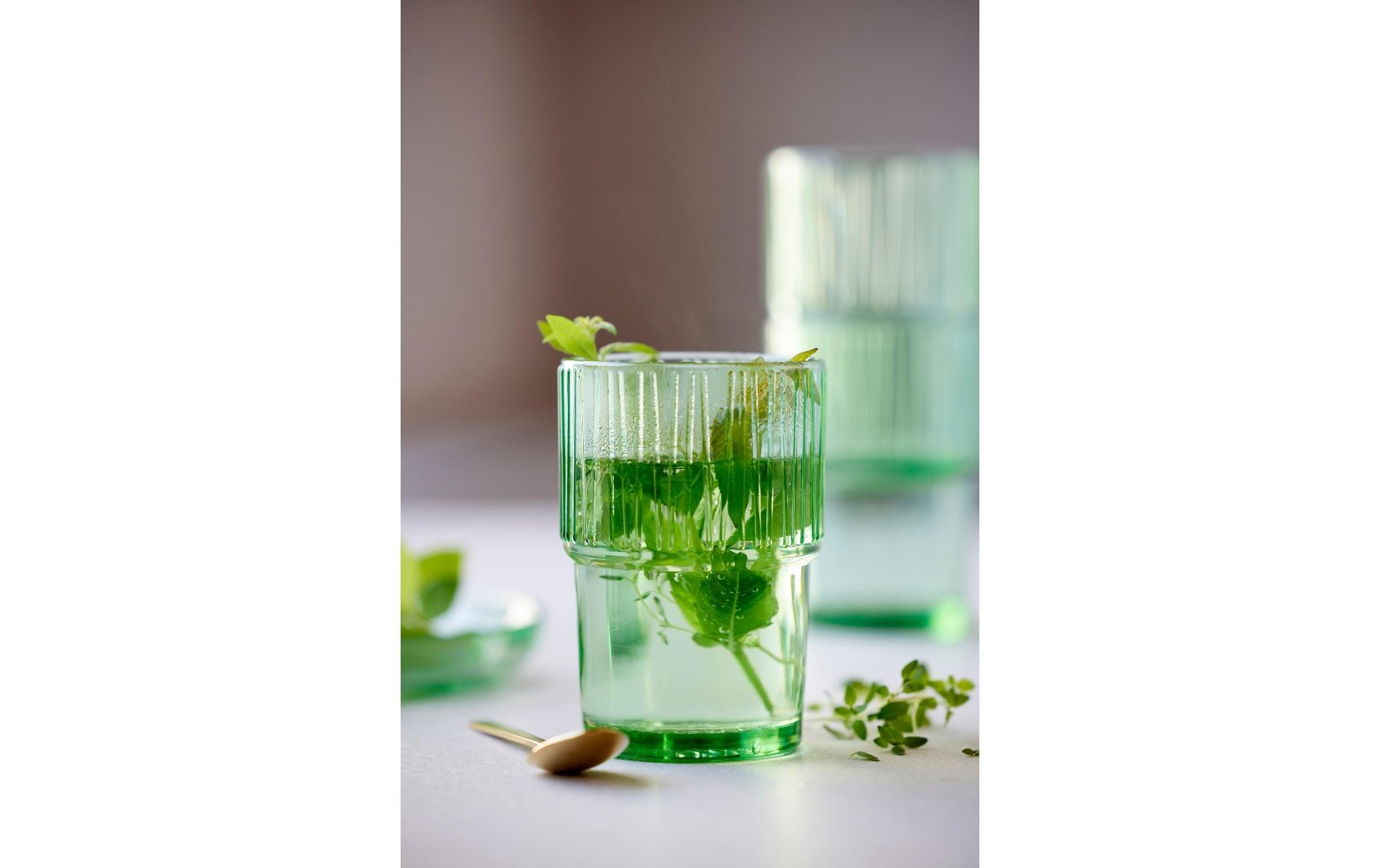 Glas, Mint, Kräutertee, Getränk, Glasstruktur