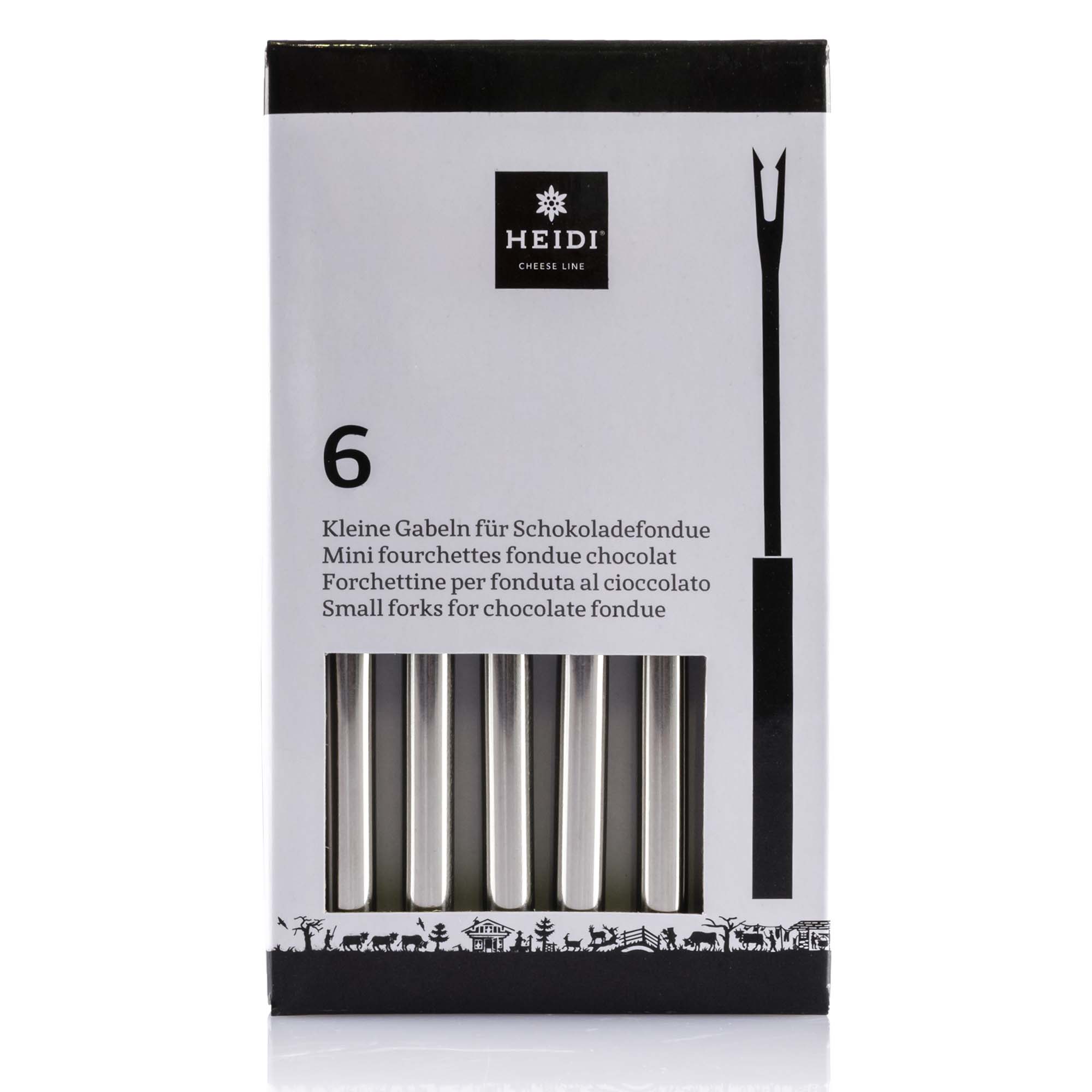 Kleine Gabeln für Schokoladenfondue, 6er Set Kleine Gabeln für Schokoladenfondue, 6er Set