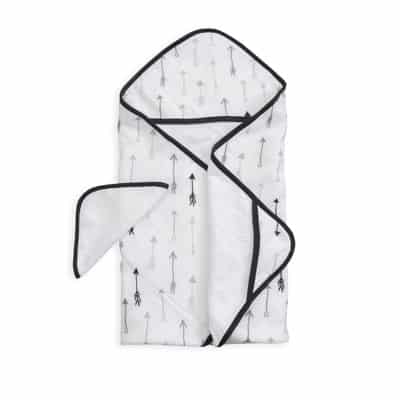 Hooded Towel & Wash Cloth Set - Arrow