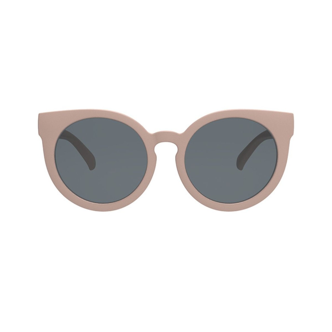 Sonnenbrille, runde Brille, pink Bequem, graue Gläser, Kunststoffrahmen