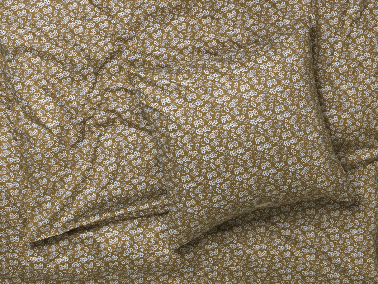 Pleasantly Bettwäsche DK, 140x220cm, Senf