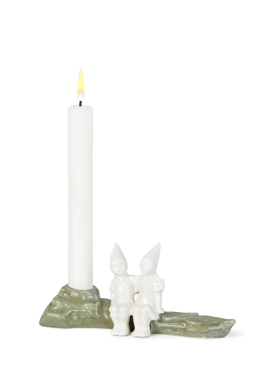 Kerze, Person, Kerzenständer