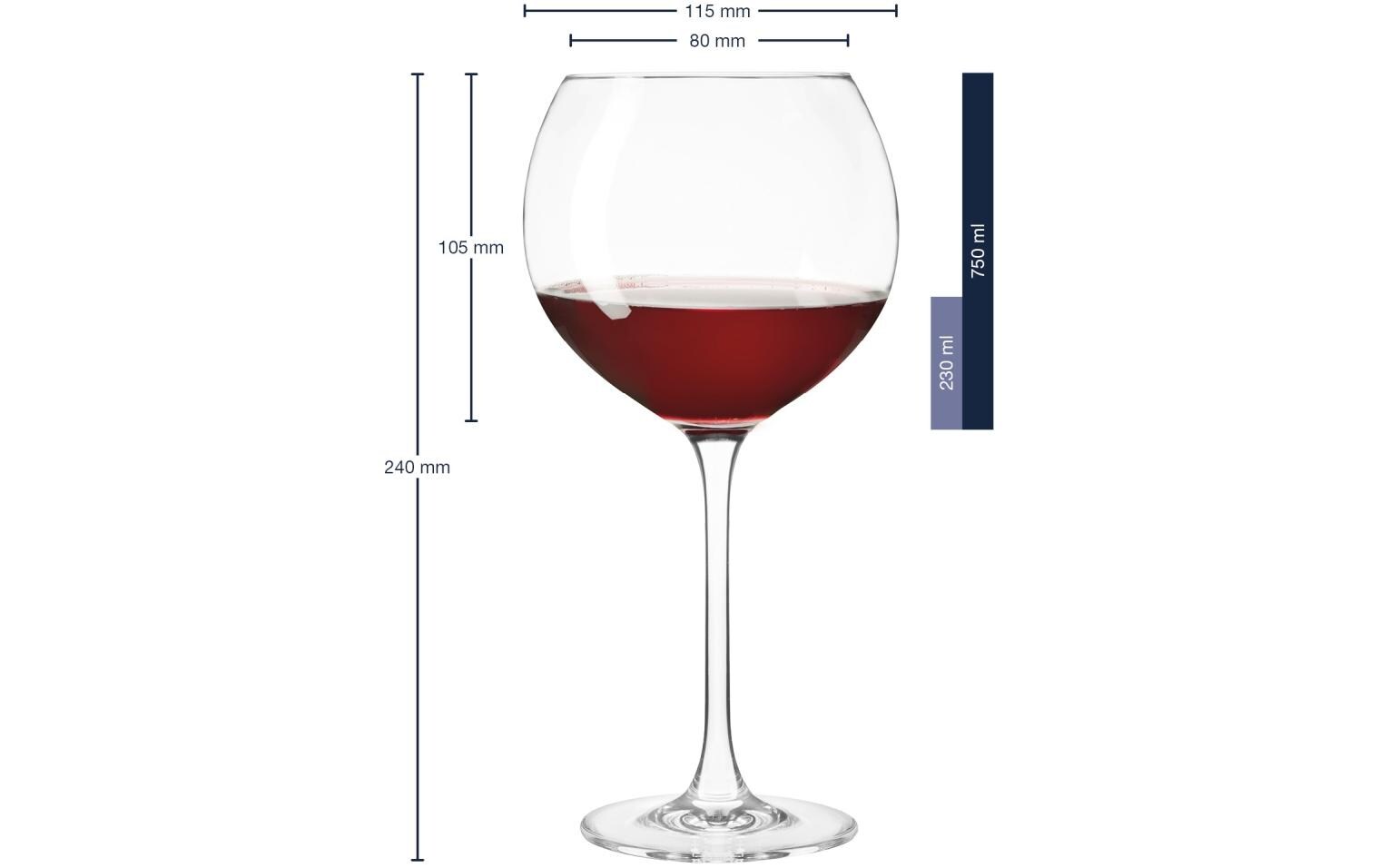 Leonardo Burgunderglas Cheers 750ml
