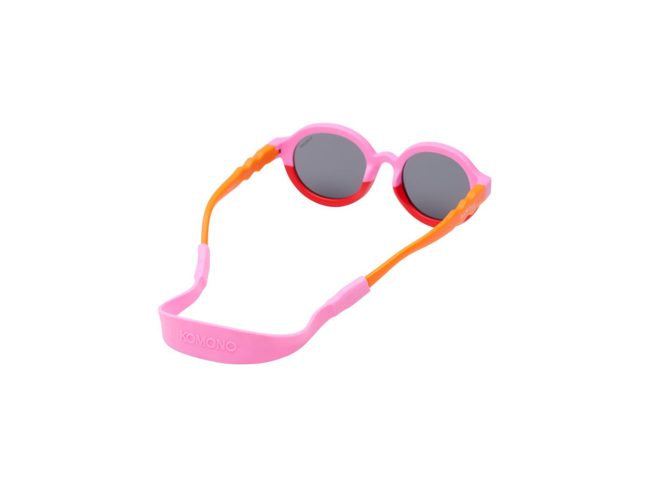 Sonnenbrille, Rund, rosa, orange, Kinder