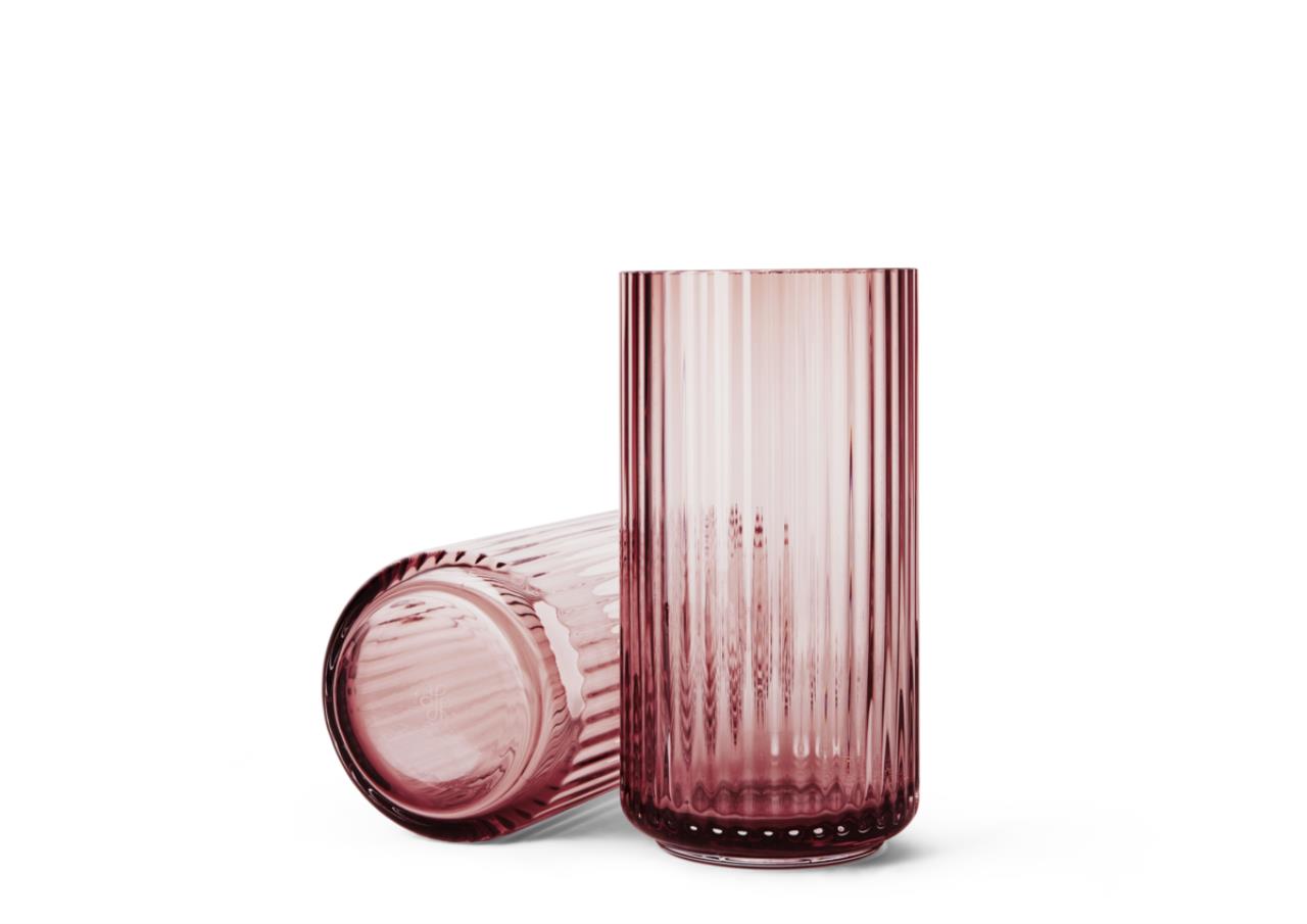 Lyngby Vase, 20.5cm, Burgundy