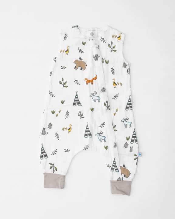 Cotton Muslin Sleep Romper Gr. L - Forest Friends