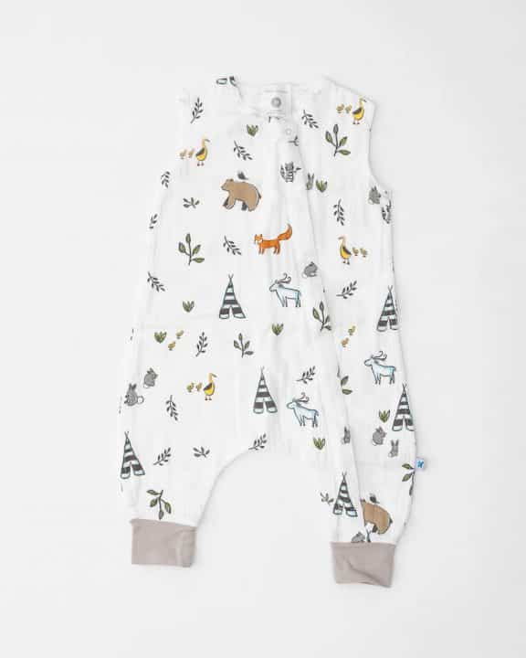 Cotton Muslin Sleep Romper Gr. L - Forest Friends Cotton Muslin Sleep Romper Gr. L - Forest Friends