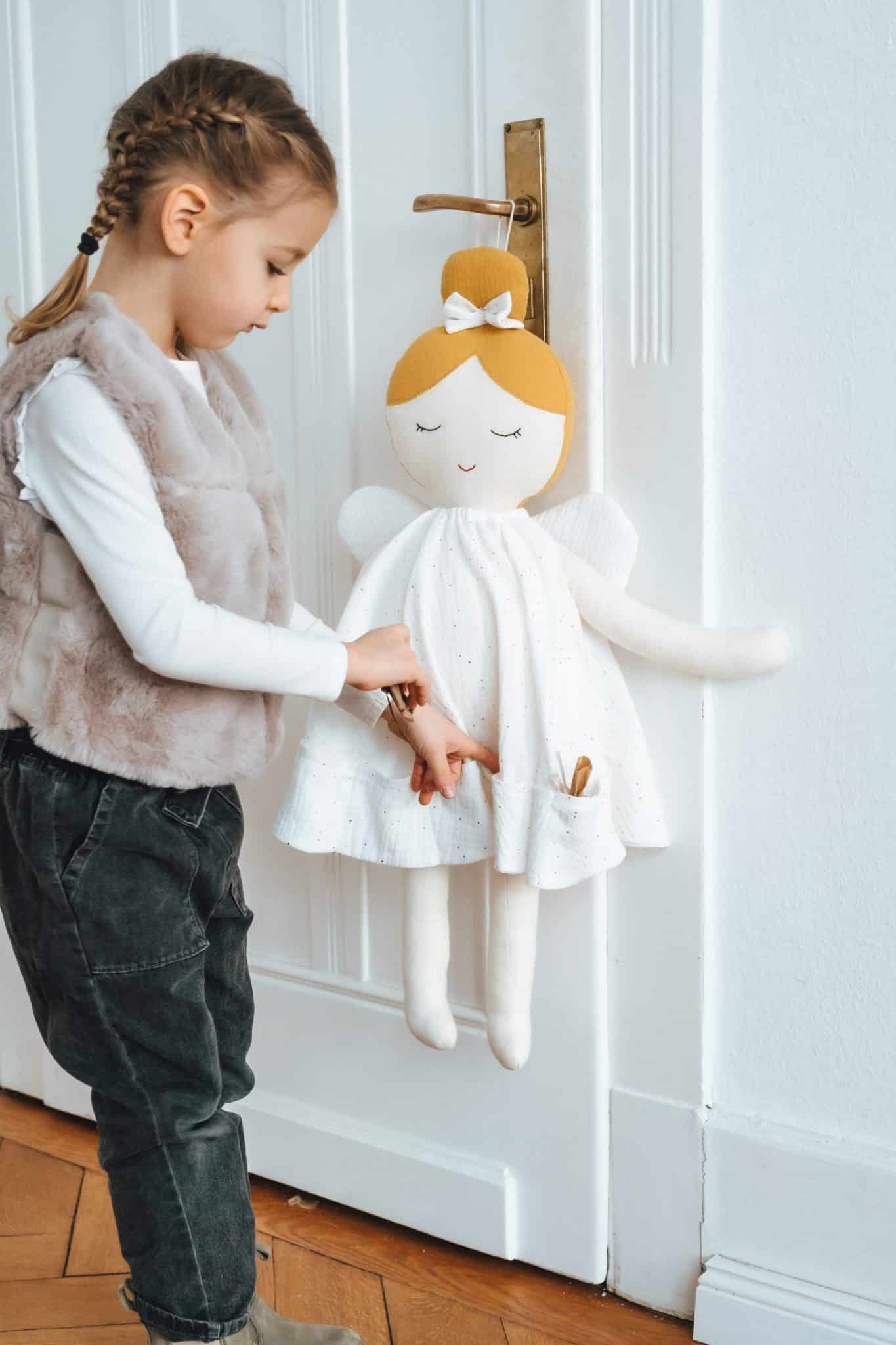 Adventskalender Puppe Engel