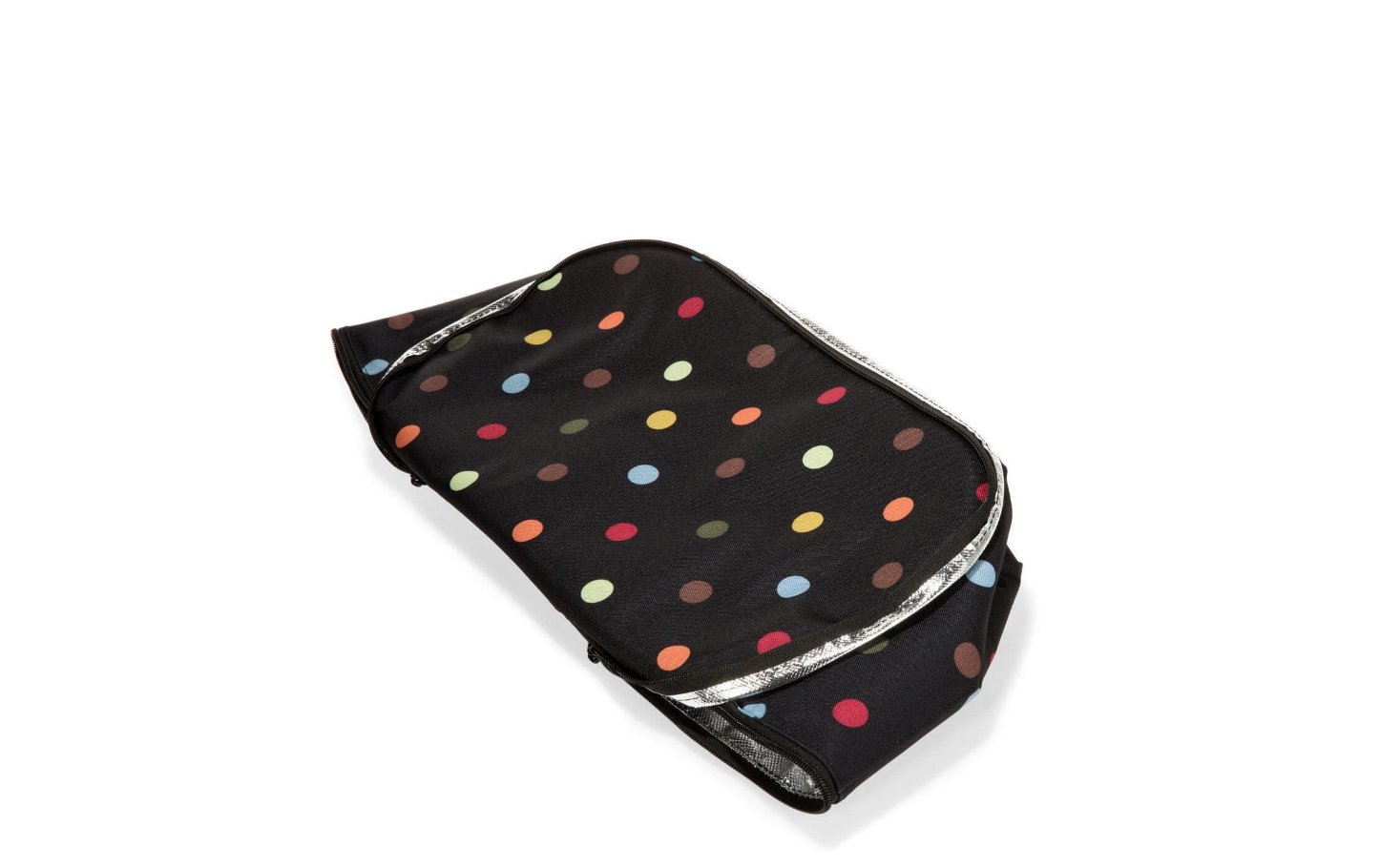 Tasche, Make-up Tasche, Schminktasche, Schwarz, Punkte