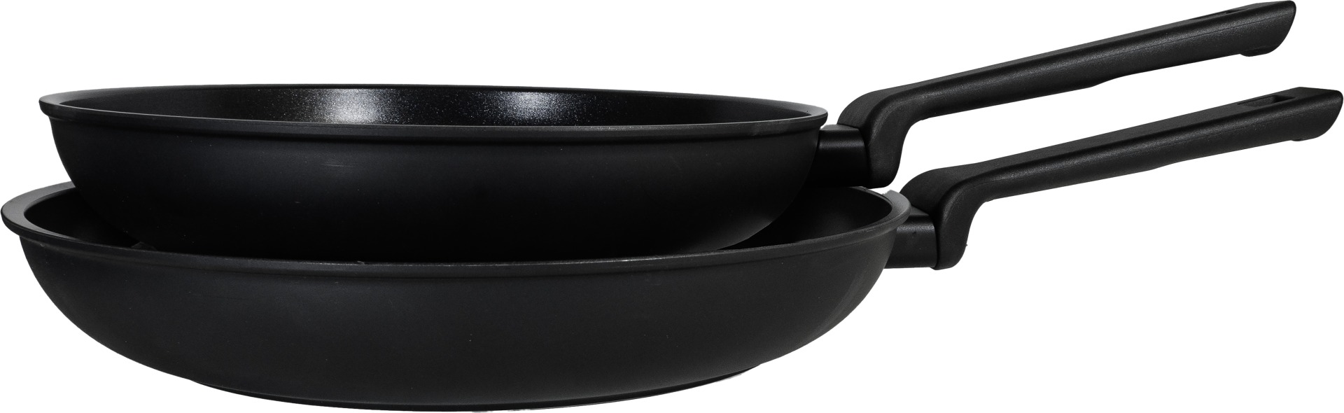 Pfanne, Fritteuse, Antihaft, Stapelbar, Schwarze Pfanne