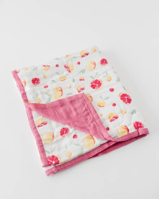 Deluxe Muslin Quilt - Grapefruit