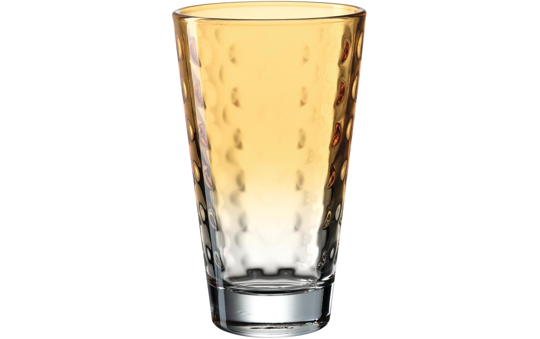 Leonardo Trinkglas Optic Pastell, orange, 300 ml