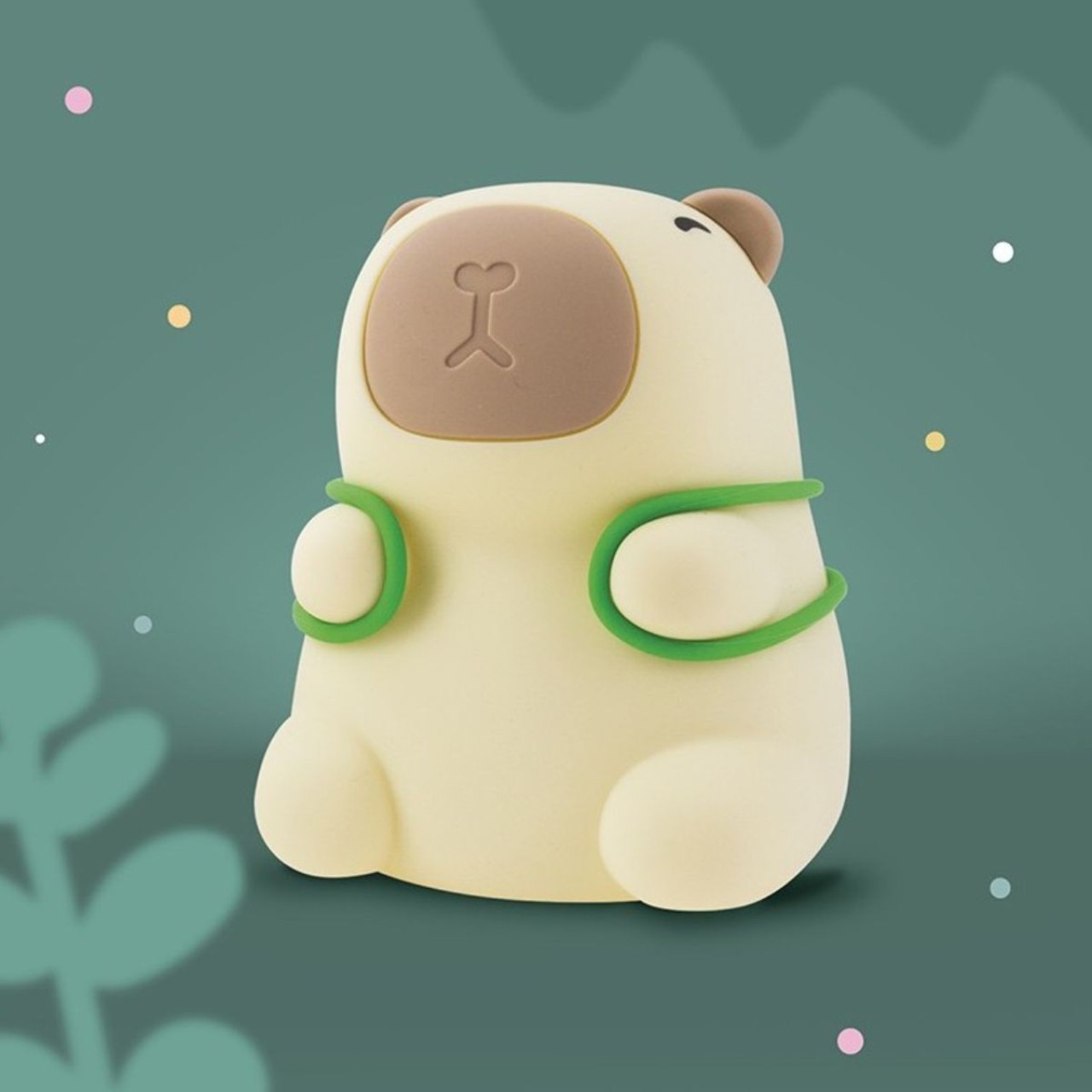 figurine, plush, hund, bär, grüne-bänder