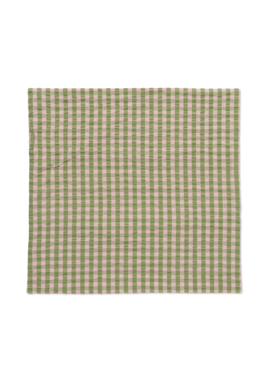 Bæk&Bølge Kissenbezug DK, 63x60cm, Grün/Soft Pink