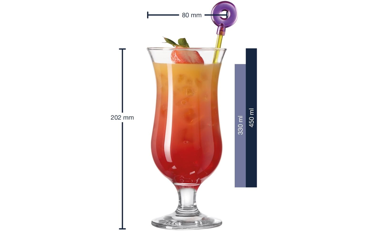 Leonardo Cocktailglas Hurricane 4-teilig