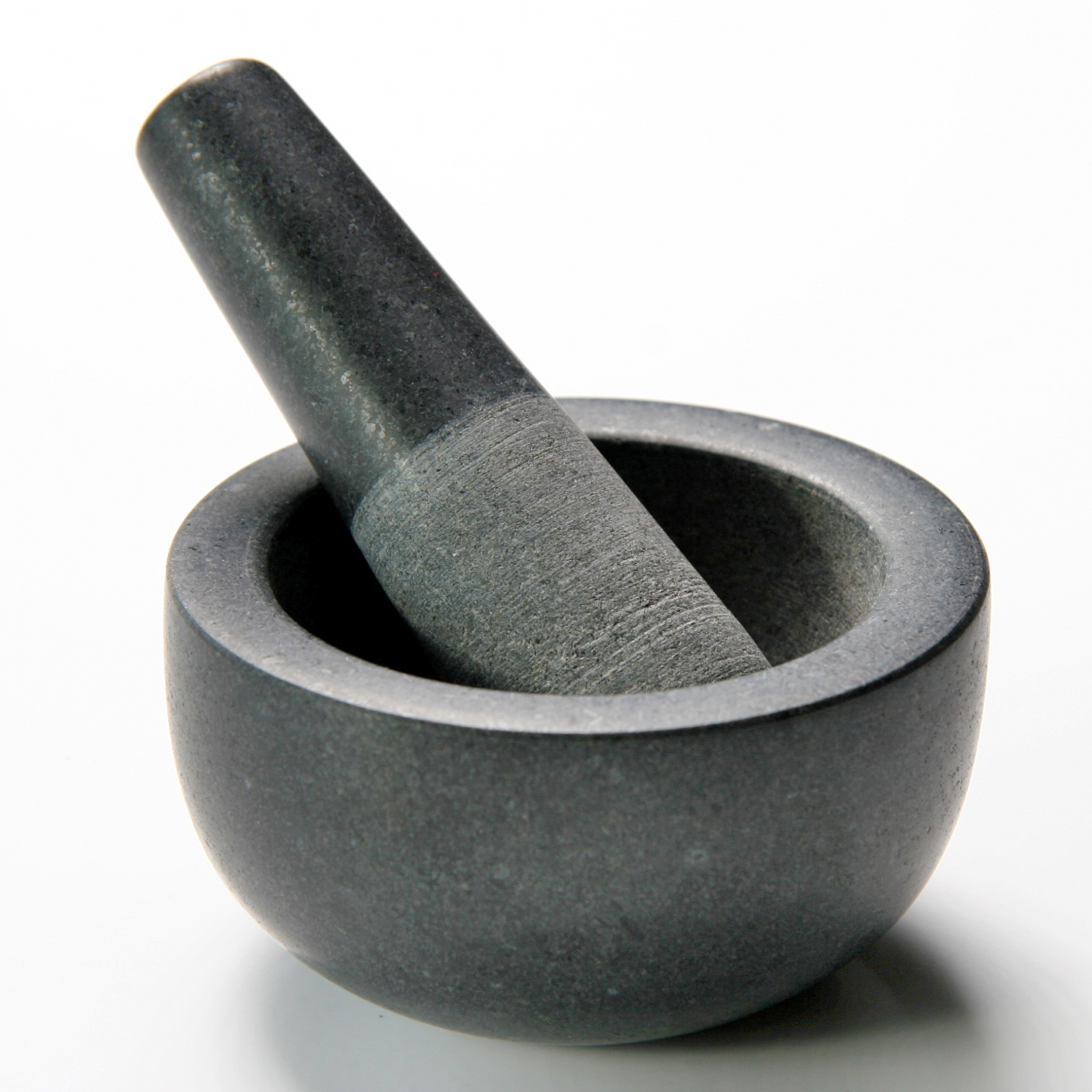 Mörser mit Stössel Granit schwarz
