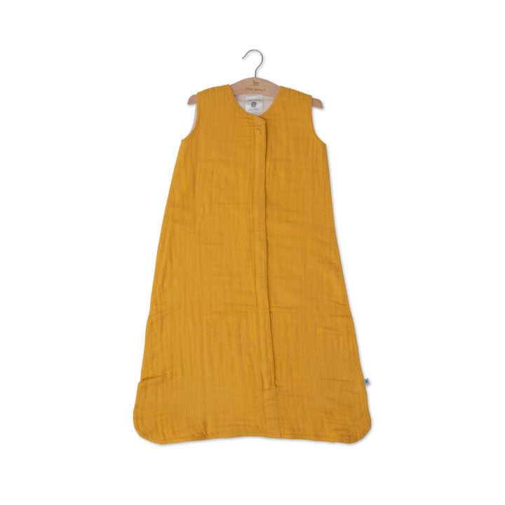 Cotton Muslin Sleeping Bag Gr. L - Mustard