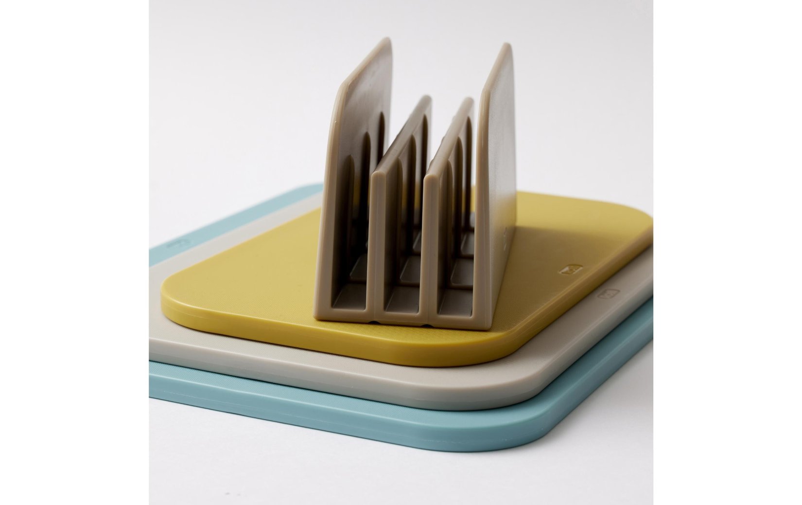 Schneidebretter, Sandwichbretter, bunt, stapelbar, Grille?