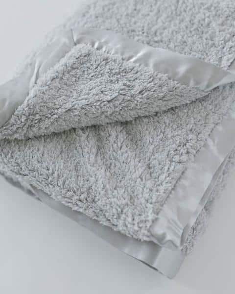 Chenille Receiving Blanket - Grey