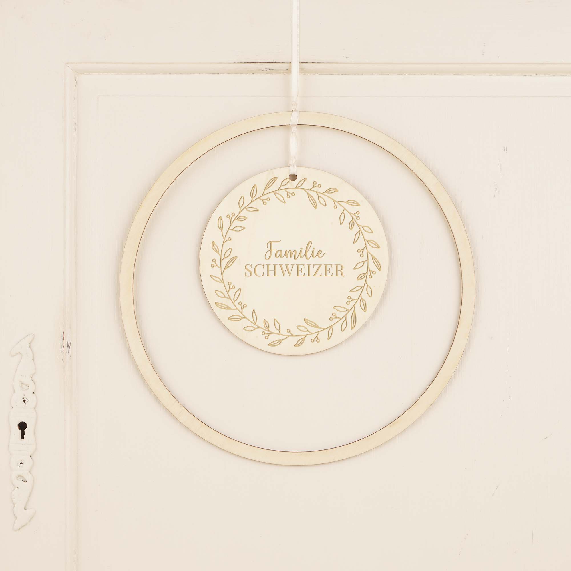 Holz Loop "Familienname"