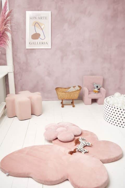 Spielmatten Schmetterling Baby Pink