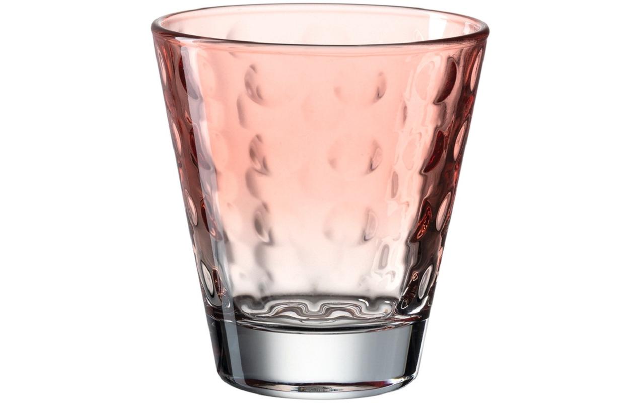Leonardo Trinkglas Optic Pastell, rot, 215ml