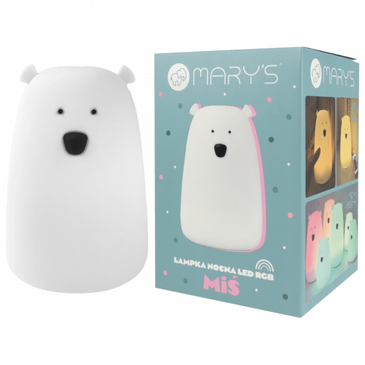 Computerausrüstung, Maus, Bär, Tierwelt, LED-Lampe, Pony Polar-Weiß, Nachtlicht, Beleuchtung, Kinderzimmer