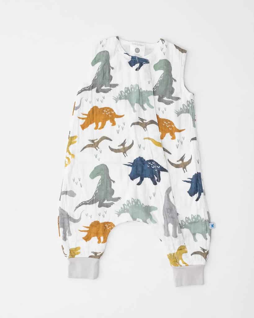 Cotton Muslin Sleep Romper Gr. M - Dino Friends