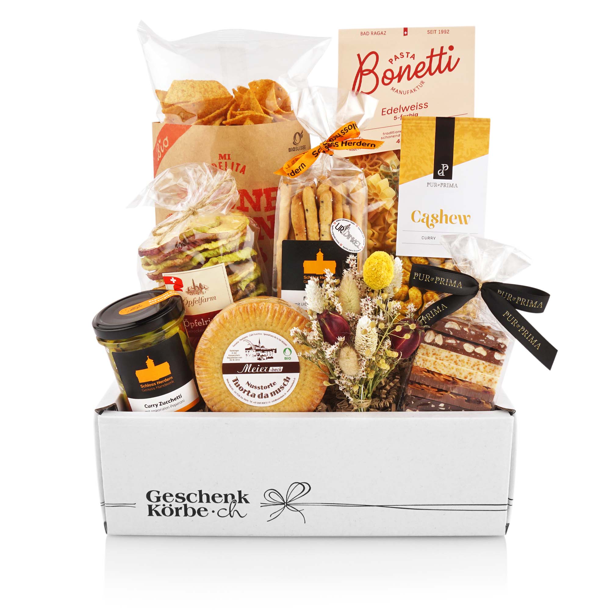 Geschenkkorb "Schweizerkorb" Essen, Mittagessen, Mahlzeit, Imbiss