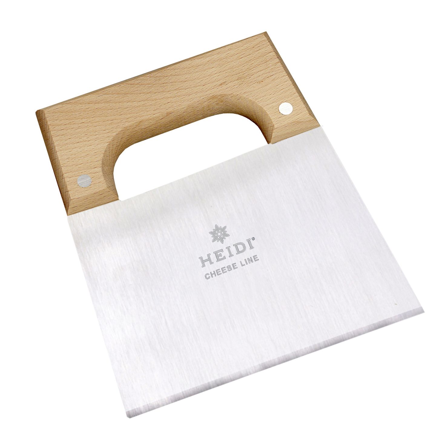 Käsebeil, Käsemesser, Holzgriff, Edelstahlklinge, weiße Klinge