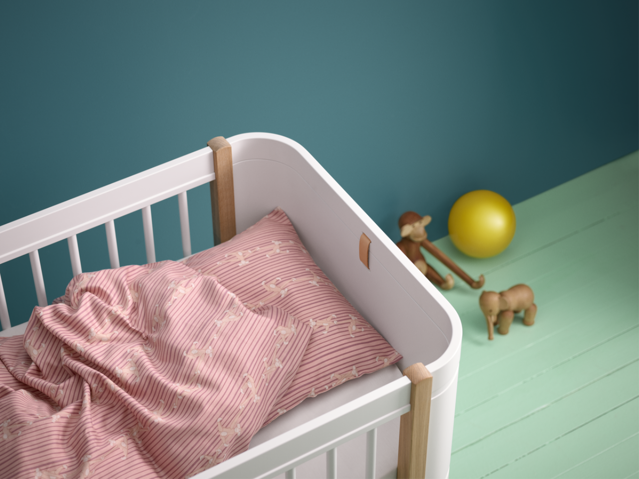 Bettwäsche Affe Baby DK, Rosa