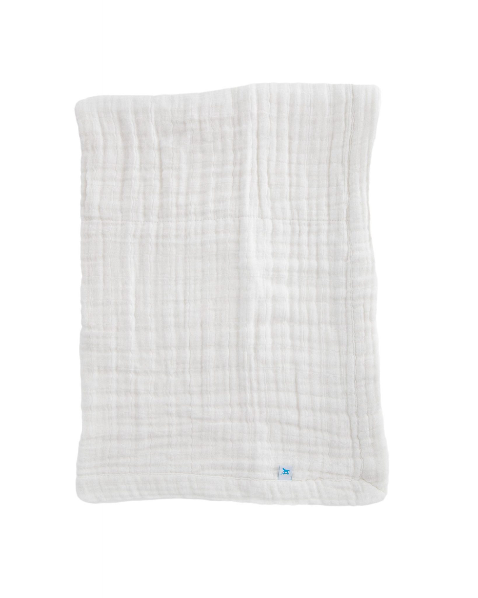 Cotton Muslin Baby Blanket - White Cotton Muslin Baby Blanket - White