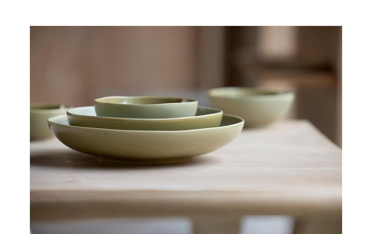 Villa Collection Salatschüssel Shoku 28 cm Schale, Suppenschüssel, Kunst, Porzellan, Töpferei