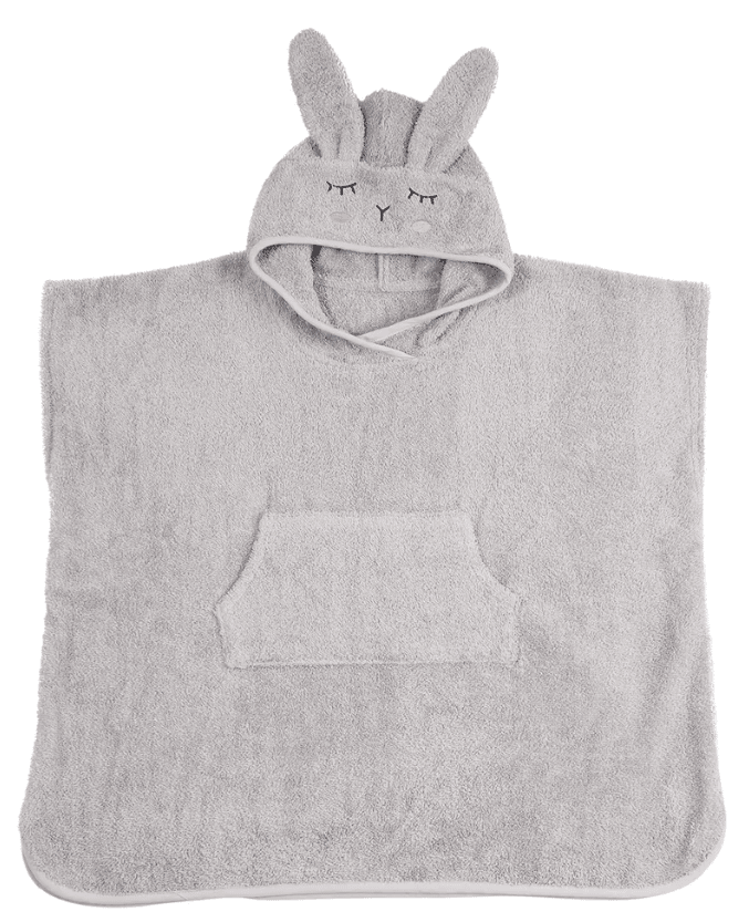 Badeponcho Rabbit silver