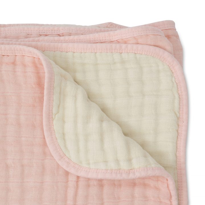 Cotton Muslin Quilt - Rose Petal