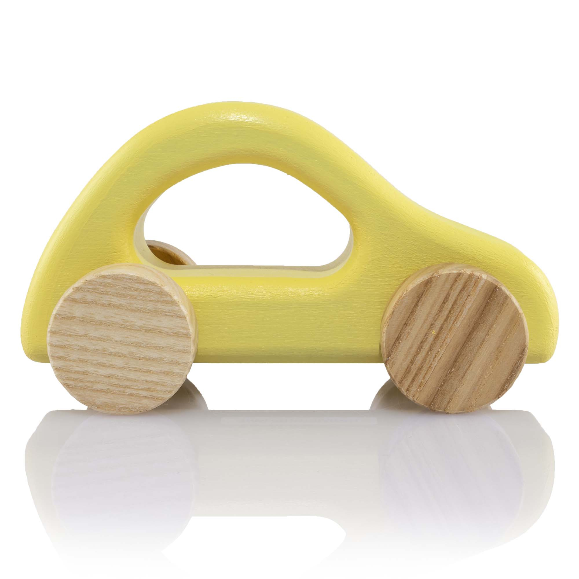 Holzspielzeug "Auto pastellgelb"