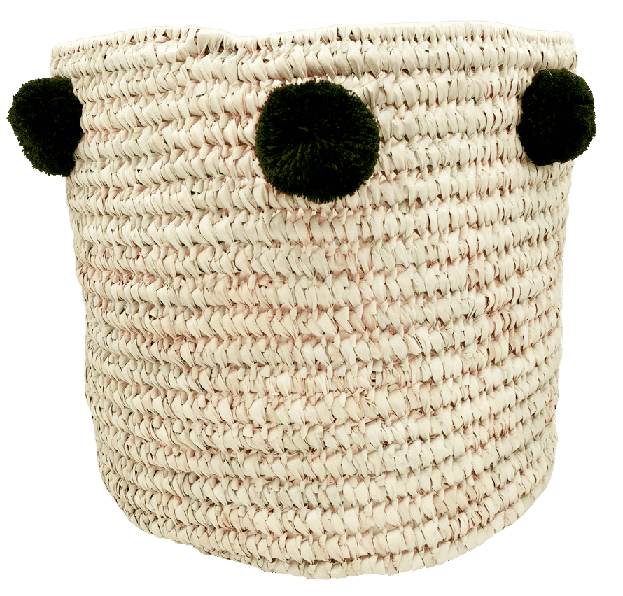 Vielseitiger Korb aus Palmblättern